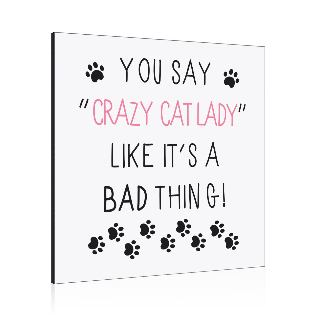 You Say Crazy Cat Lady Like It's A Bad Thing Wall Art Panel
