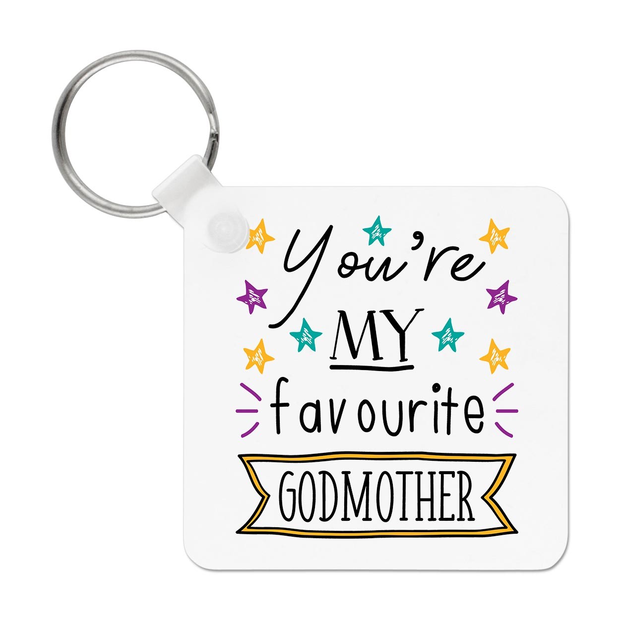 You're My Favourite Godmother Keyring Key Chain