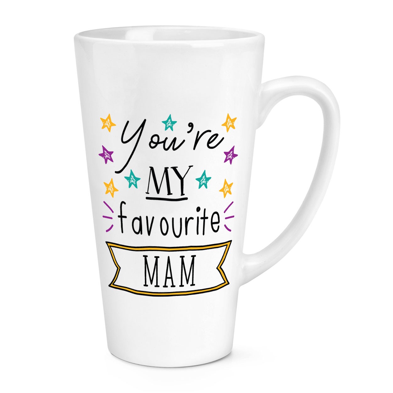 You're My Favourite Mam Stars 17oz Large Latte Mug Cup