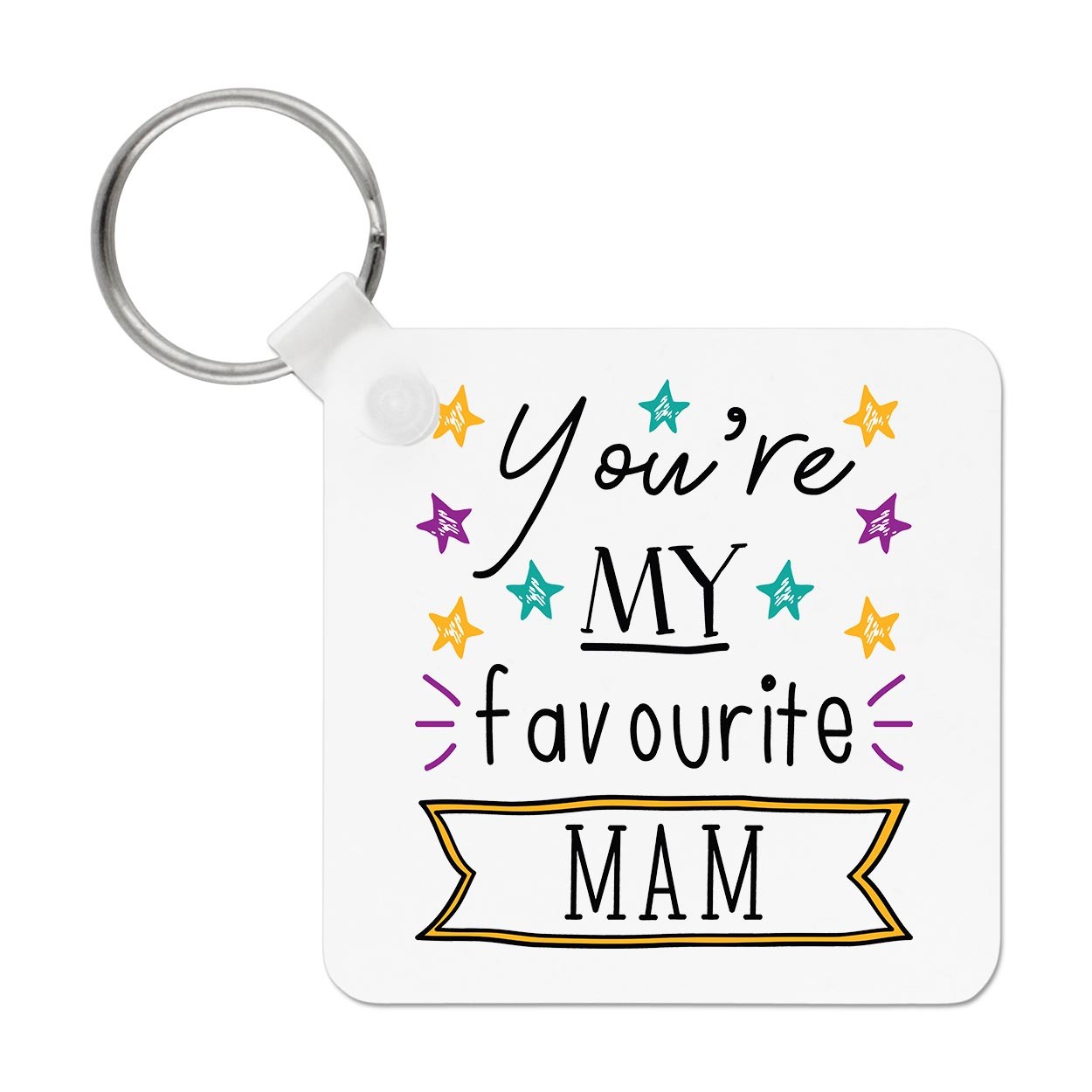 You're My Favourite Mam Stars Keyring Key Chain