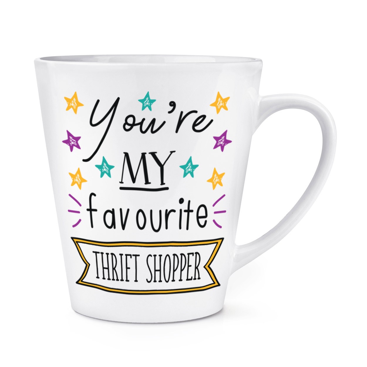 You're My Favourite Thrift Shopper Stars 12oz Latte Mug Cup