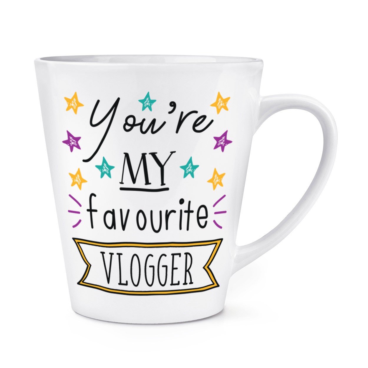 You're My Favourite Vlogger Stars 12oz Latte Mug Cup