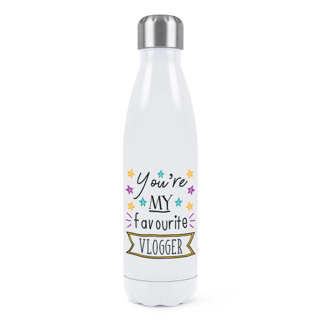 You're My Favourite Vlogger Stars Double Wall Water Bottle