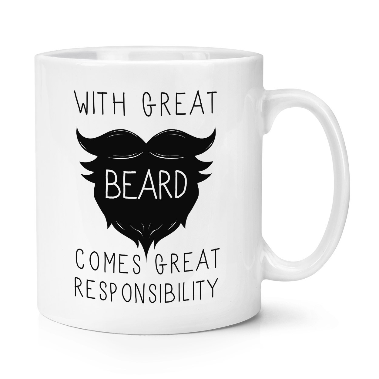 With Great Beard Comes Great Responsibility 10oz Mug Cup