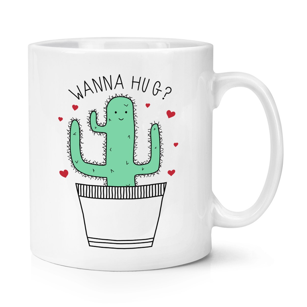 Cactus Wanna Hug 10oz Mug Cup