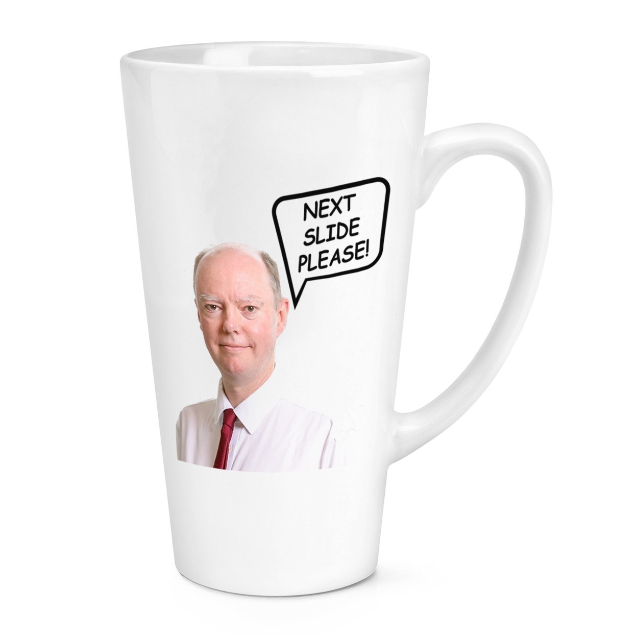 Chris Whitty Classic Shirt Next Slide Please 17oz Large Latte Mug Cup