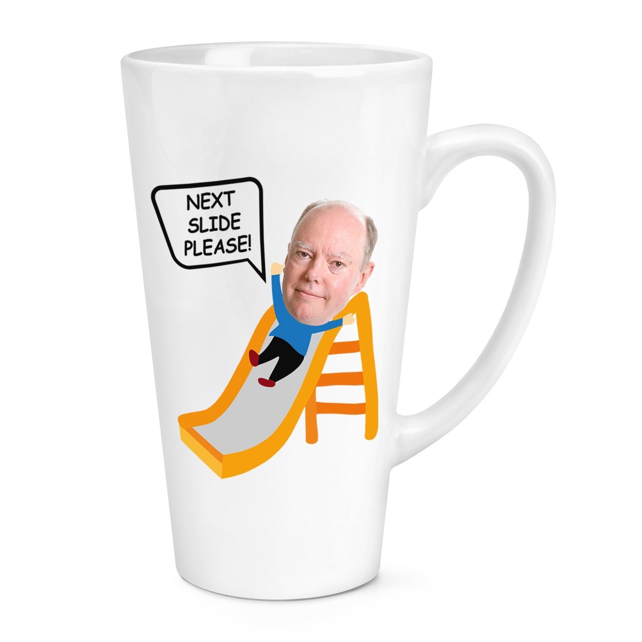 Chris Whitty On Slide Next Slide Please 17oz Large Latte Mug Cup