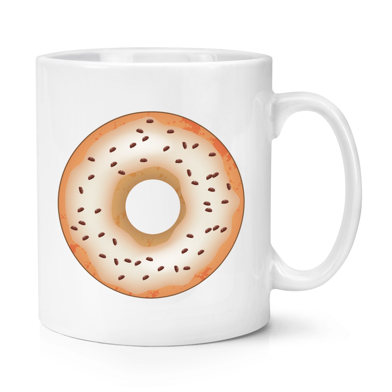 Coffee Glazed Doughnut Donut 10oz Mug Cup