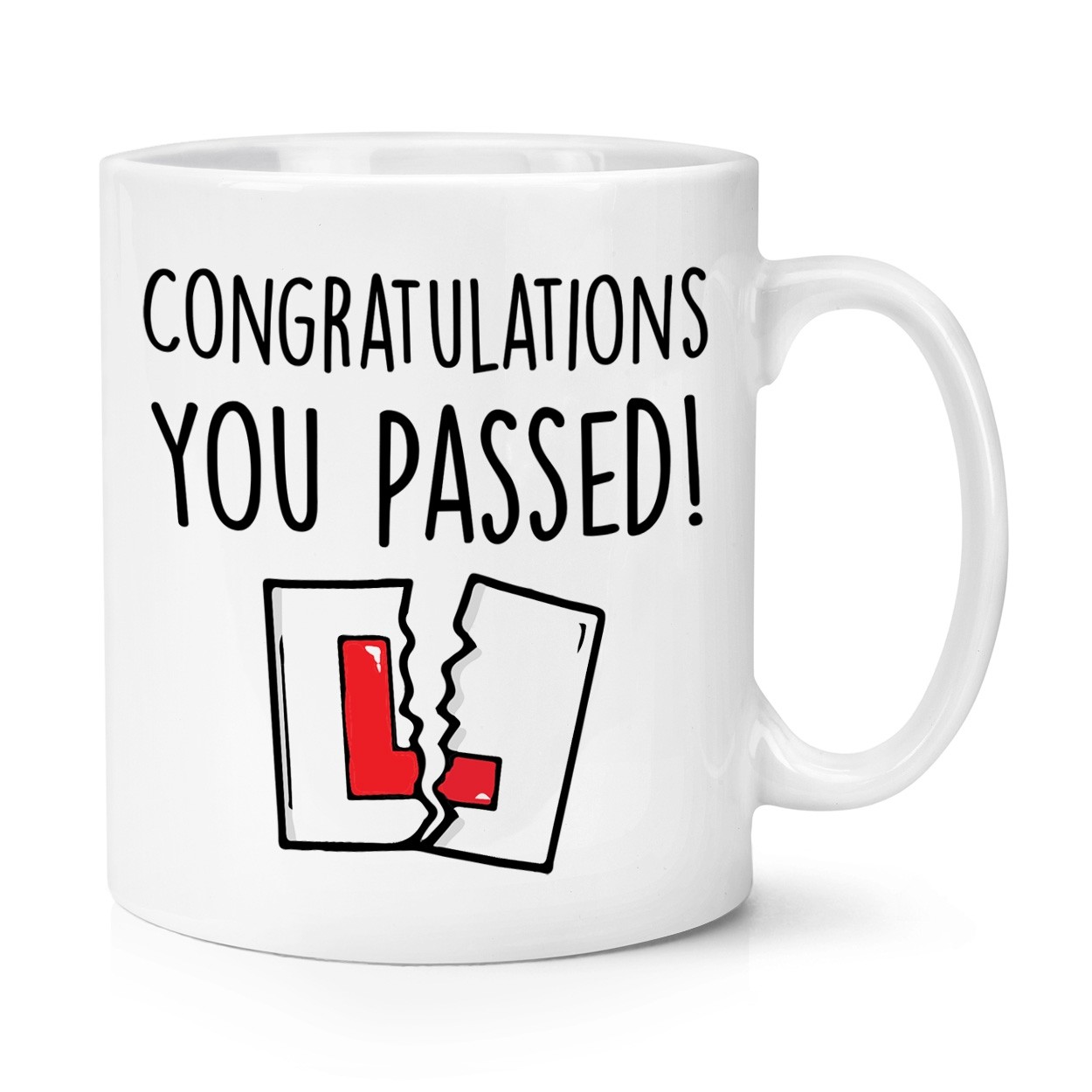 Congratulations You Passed L Plate 10oz Mug Cup Number Plate Car Learner New Driver