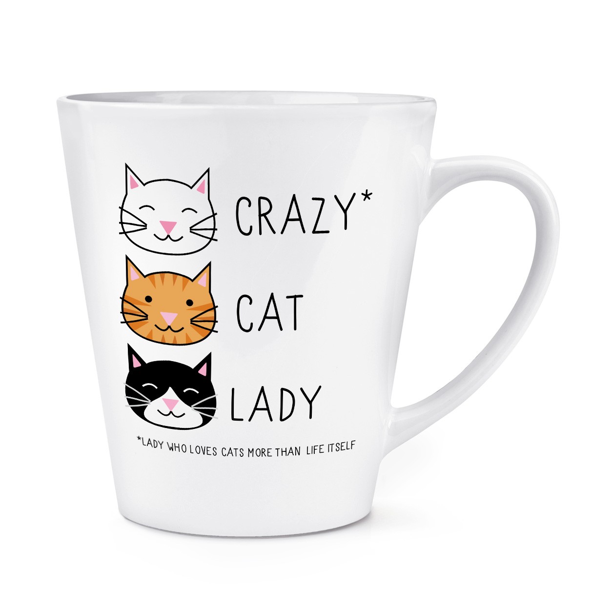 Crazy Cat Lady 12oz Latte Mug Cup
