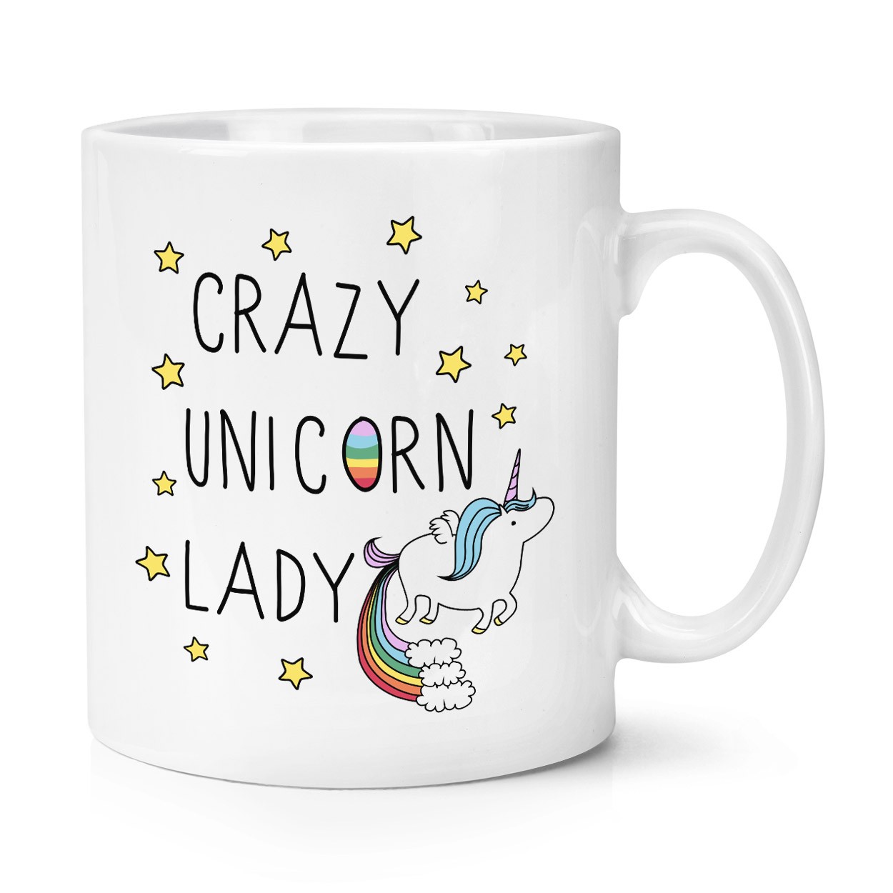 Crazy Unicorn Lady 10oz Mug Cup