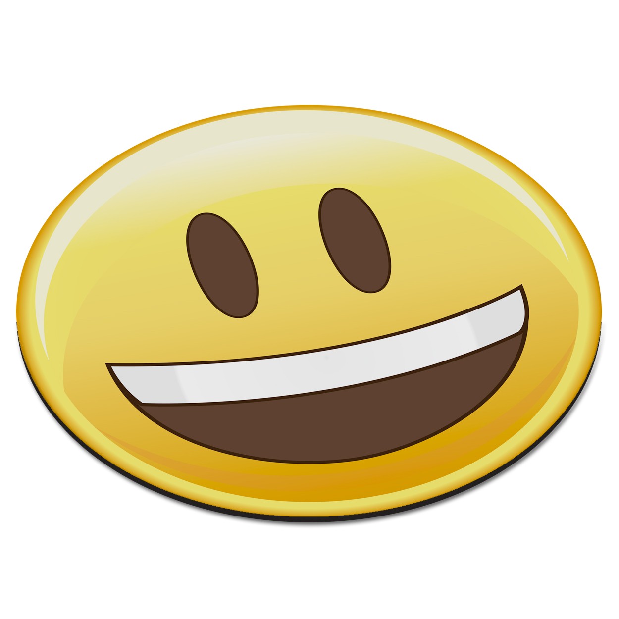 Emoji Original Smiley Face Circular PC Computer Mouse Mat Pad