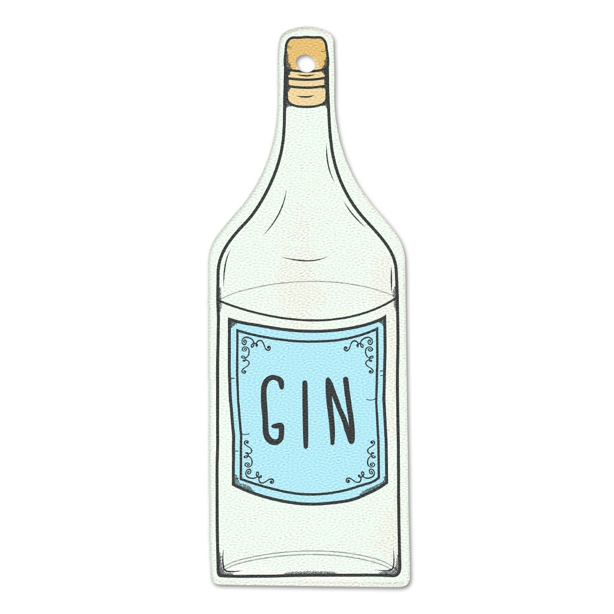 Gin Bottle Chopping Board Glass