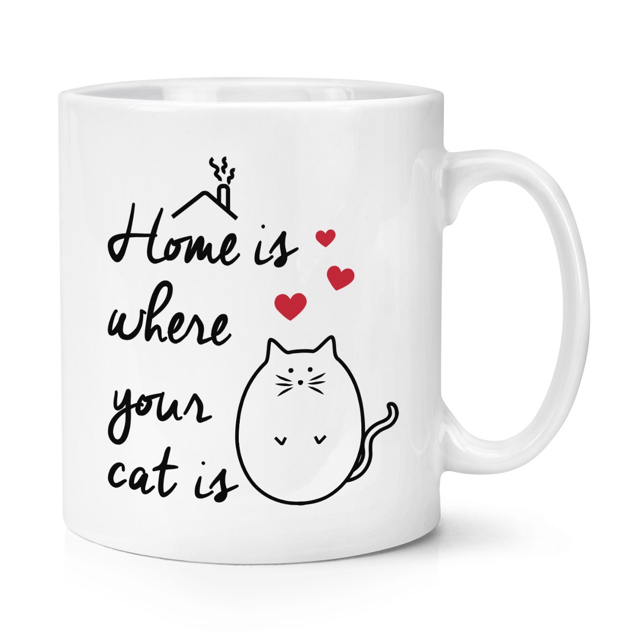 Home Is Where Your Cat Is 10oz Mug Cup