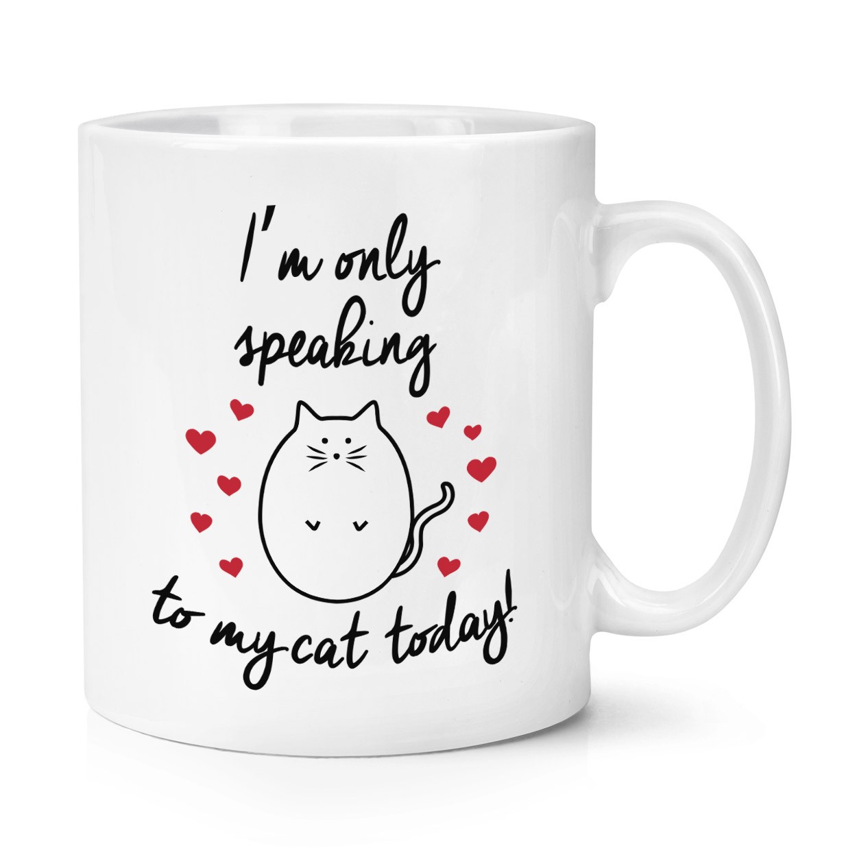 I'm Only Speaking To My Cat Today 10oz Mug Cup