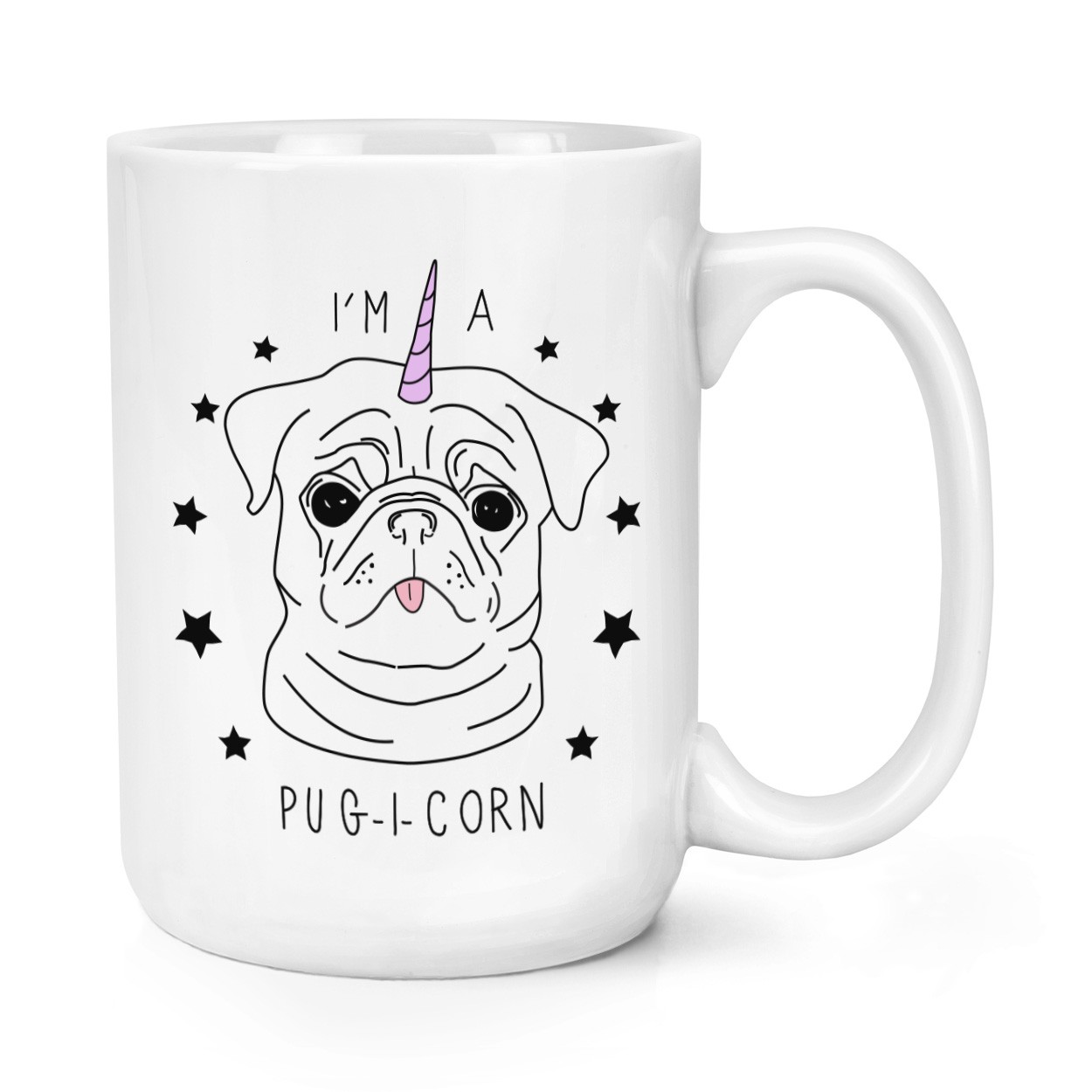 I'm A Pugicorn Stars 15oz Large Mug Cup