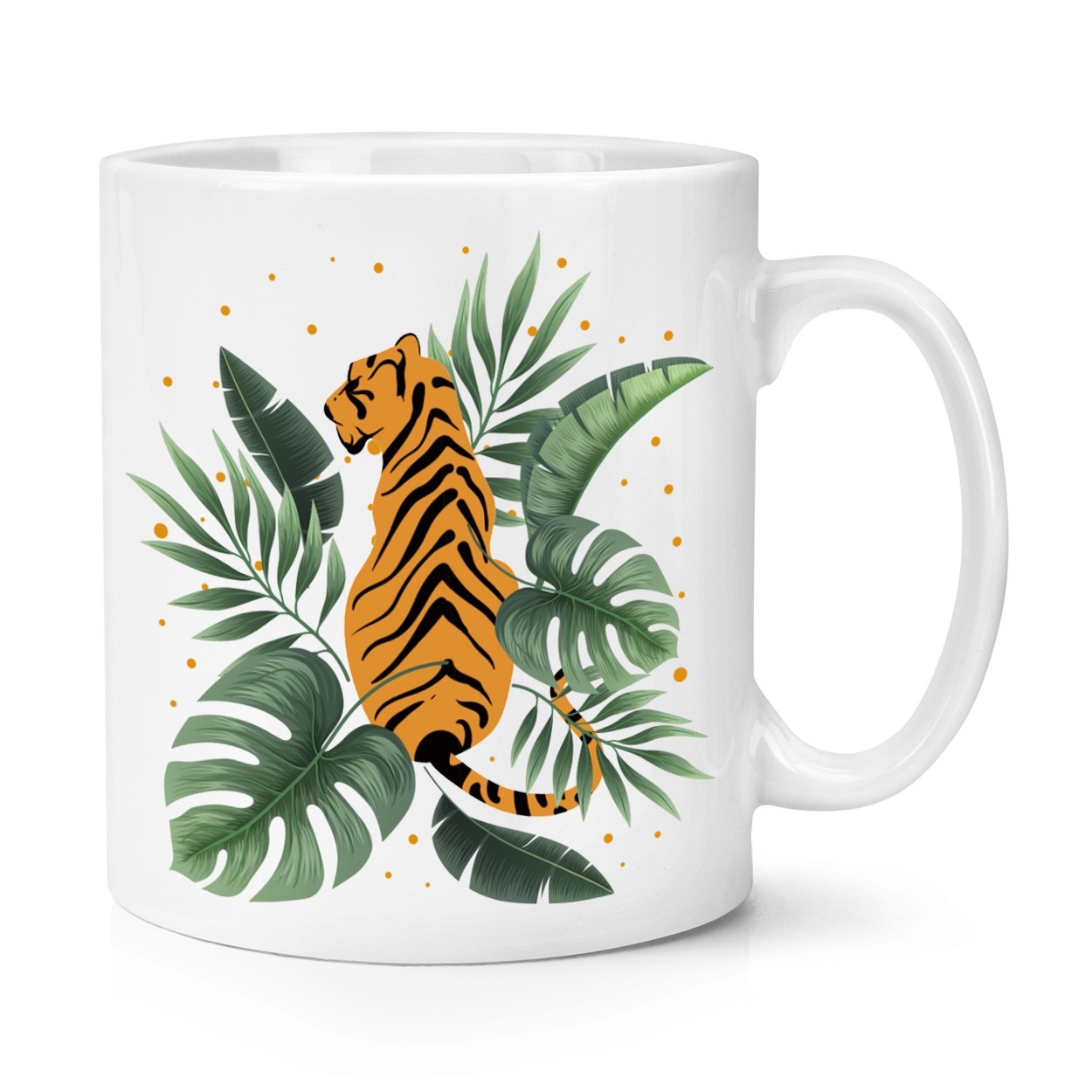 Tiger Jungle Tropical Theme Mug 10oz Mug Cup