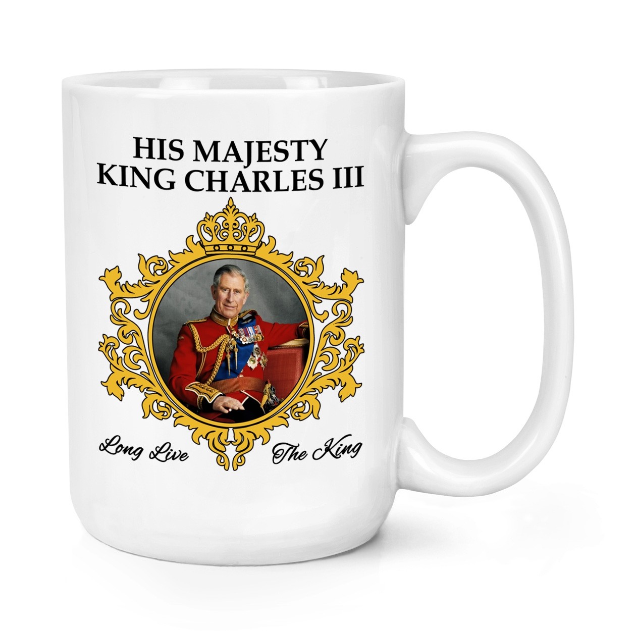 King Charles III 2022 15oz Large Mug Cup Commemorative Gift His Majesty