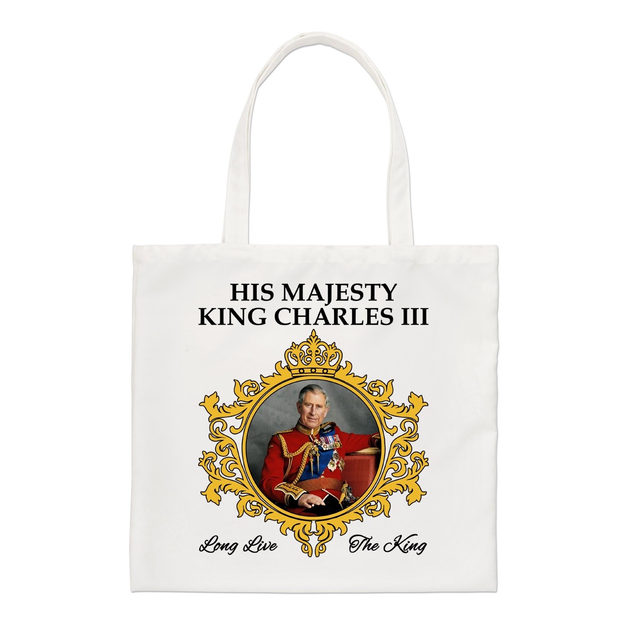 King Charles III 2022 Regular Tote Bag Commemorative Gift His Majesty