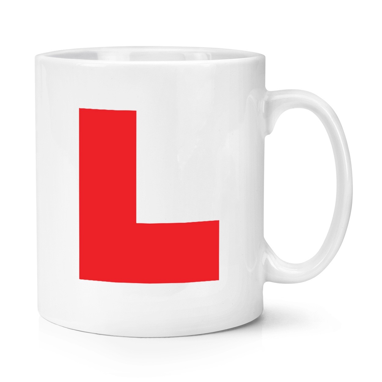 L Plate Red Learner Driver 10oz Mug Cup Funny Joke 