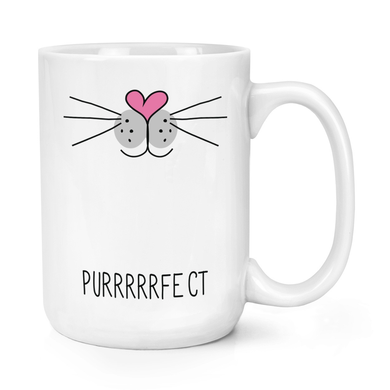Purrrfect Cat Face 15oz Large Mug Cup