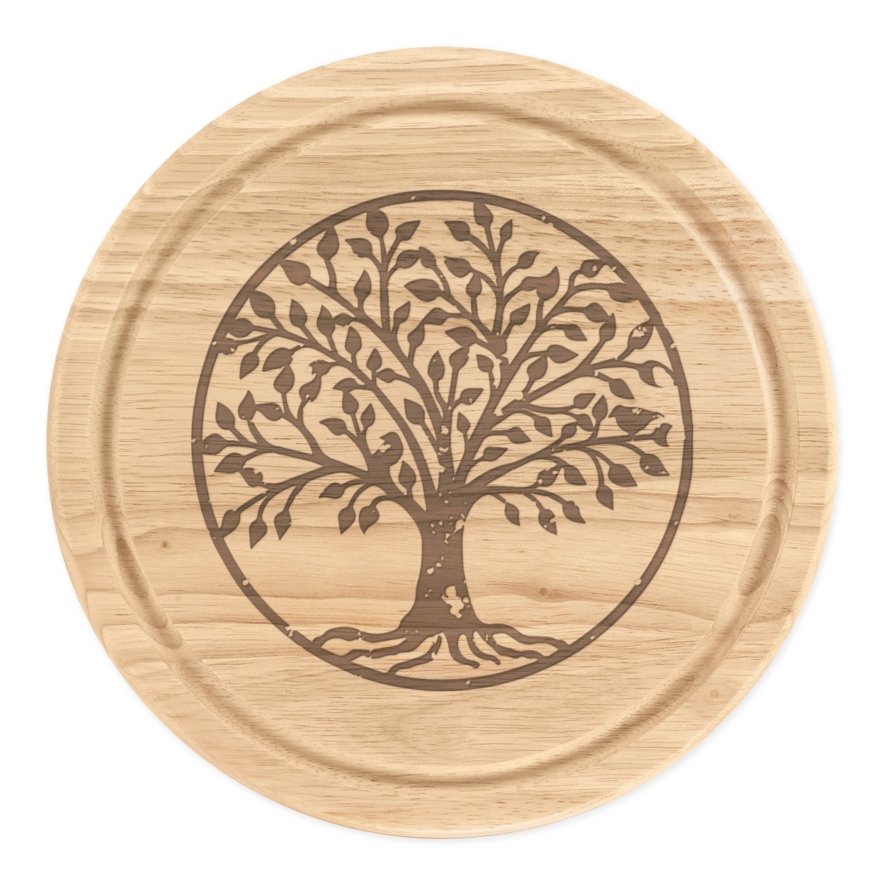 Tree Of Life Family Tree Wooden Chopping Board Serving Board Round 25cm Charcuterie Cheese Meat Serving Christmas