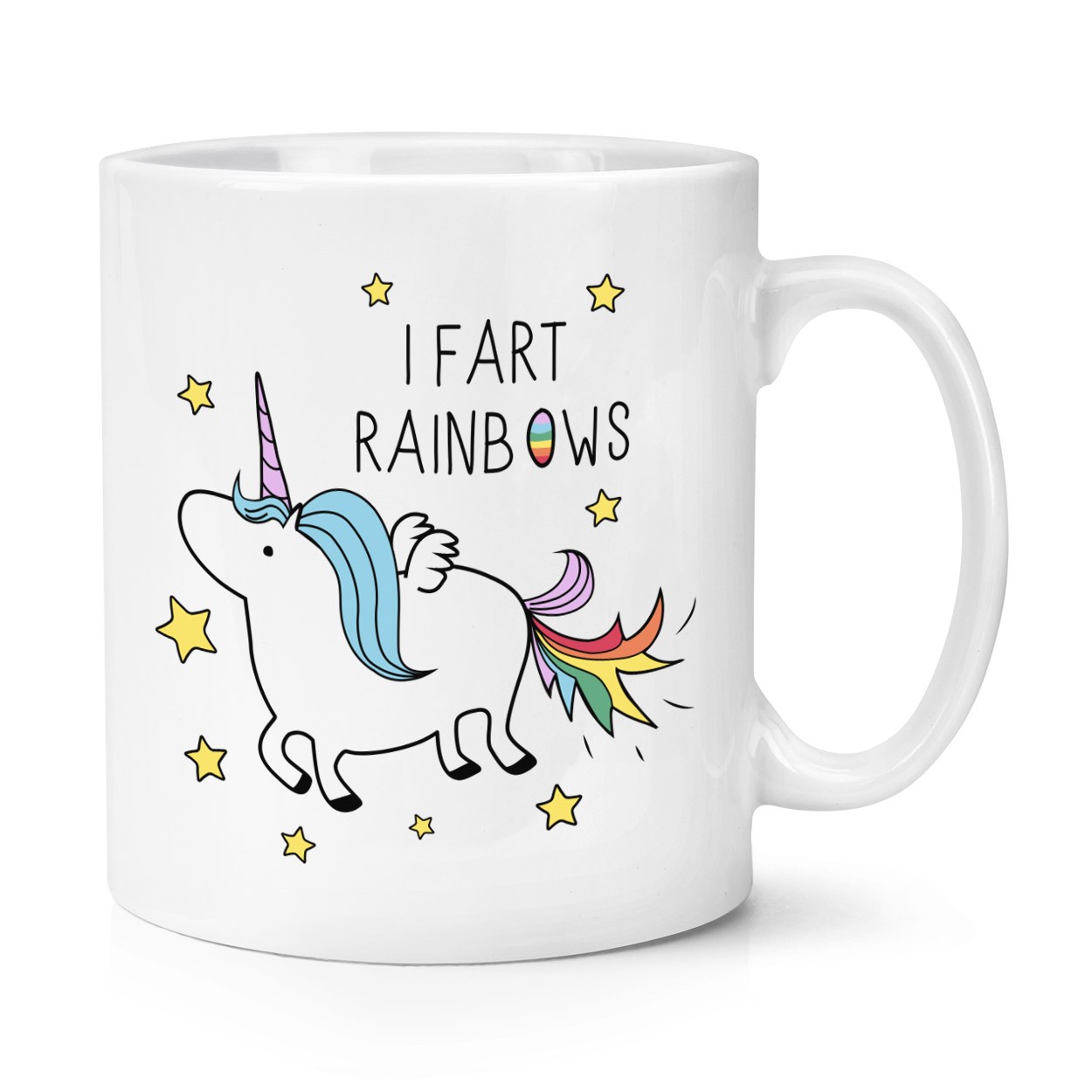 Unicorn I Fart Rainbows 10oz Mug Cup 