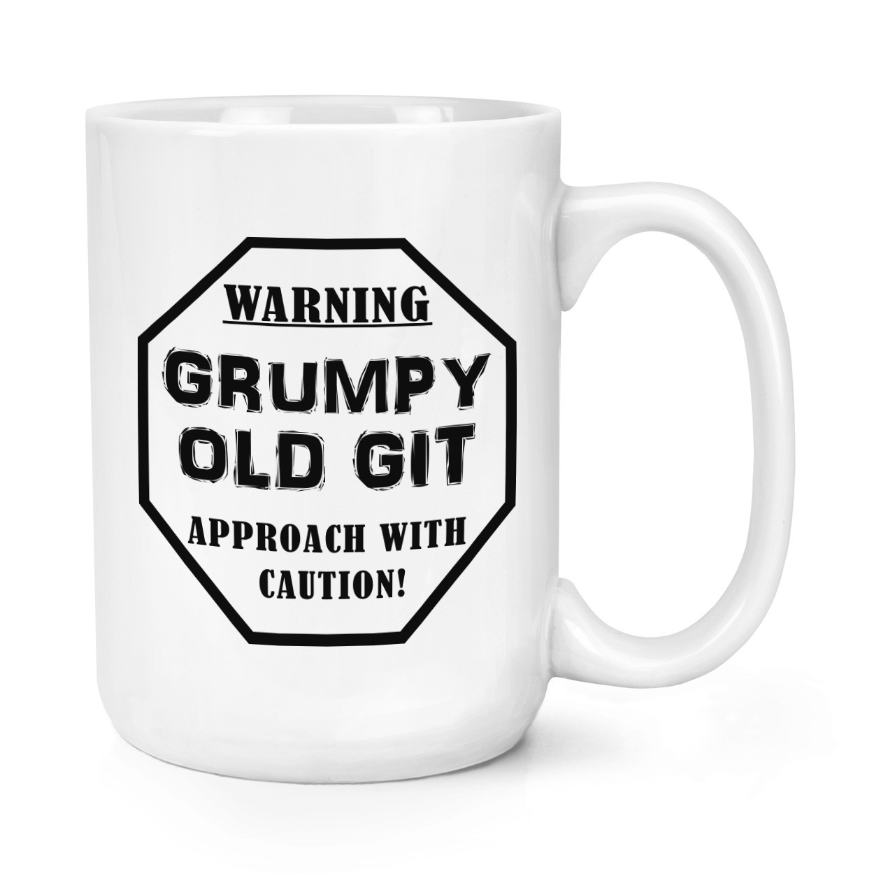 Warning Grumpy Old Git Caution 15oz Large  Cup Mug