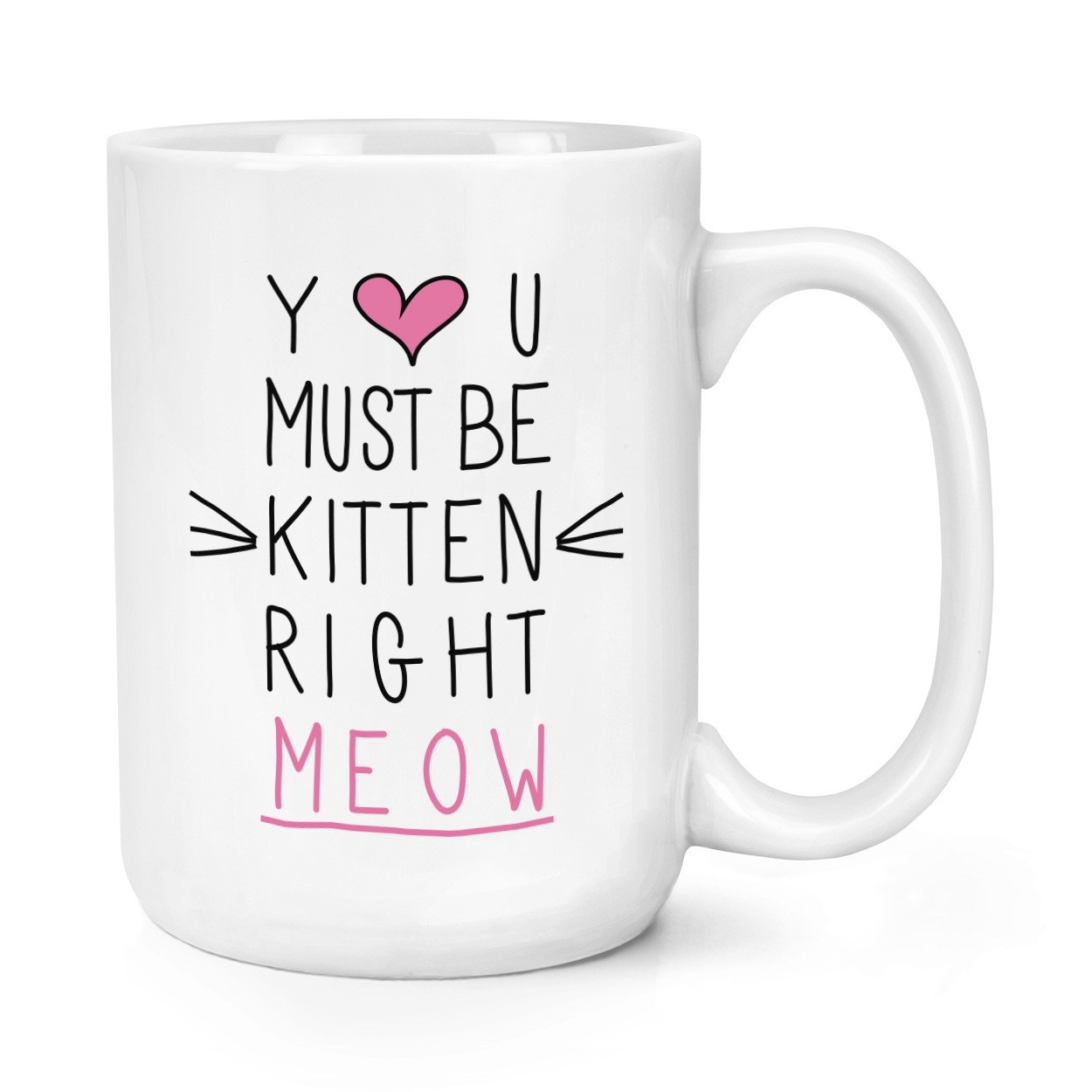 You Must Be Kitten Right Meow 15oz Large Mug Cup
